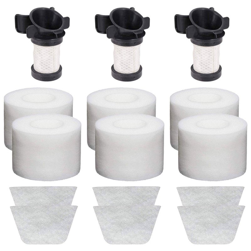 Extolife Replacement Filters for Shark ION Flex DuoClean X30 X40 F60 F80 IF200 IF201 IF202 IF205 IF251 IF252 IF281 IF282 IF285 UF280 IC205 IR70 IR100 IR101, 3 Post 6 Foam&Felt Filters, XPREMF100 - Image 1
